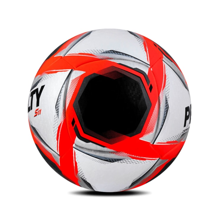 Bola Campo Penalty S11 R1 XXV Unissex - Branca/Vermelha