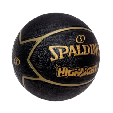 Bola de Basquete Spalding Highlight - Preto/Dourado