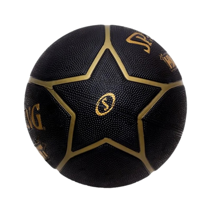 Bola de Basquete Spalding Highlight - Preto/Dourado