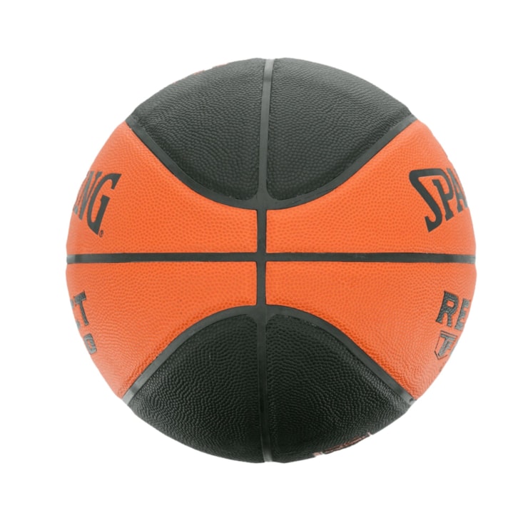 Bola De Basquete Spalding Microfibra React Tf 250 Unissex - Laranja/Preta