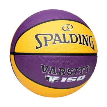 Bola De Basquete Spalding Varsity TF-150 Unissex - Amarela/Roxa