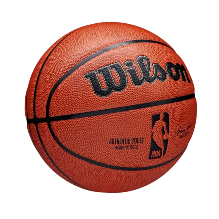 Bola De Basquete Wilson NBA Authentic Unissex - Laranja