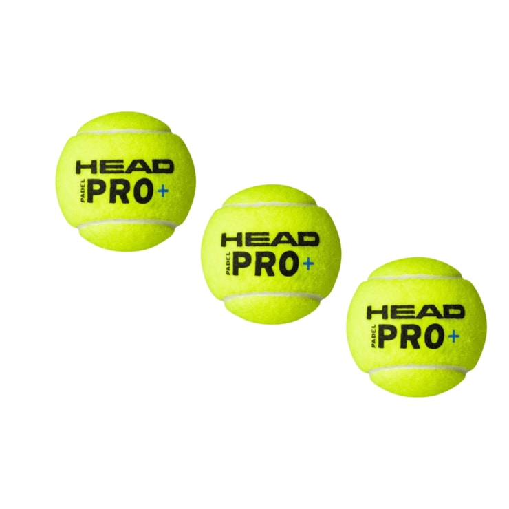 Bola de Padel Head Pro+ 3 Unidades Unissex - Amarela