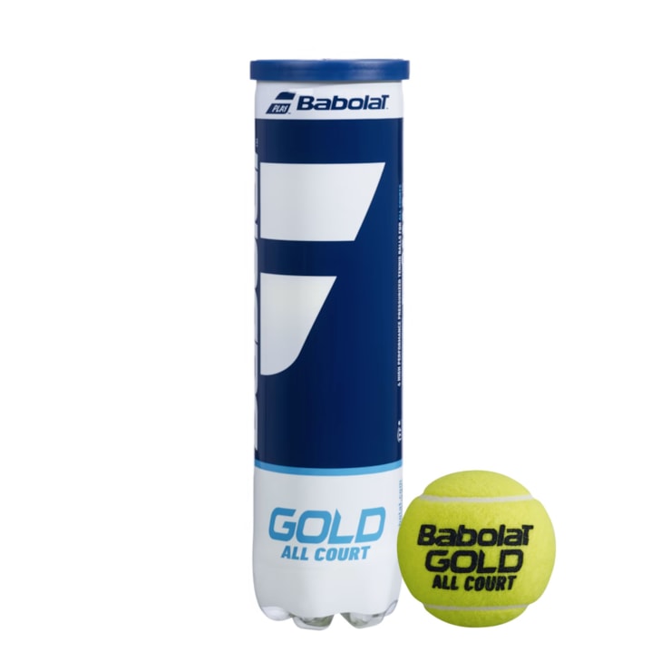 Bola de Tênis Babolat Gold All Court X4 Unissex - Amarela