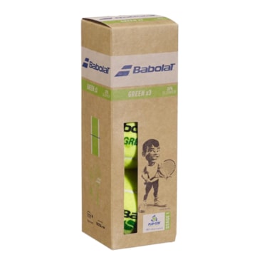 Bola de Tênis Babolat Green X3 Unissex - Amarela