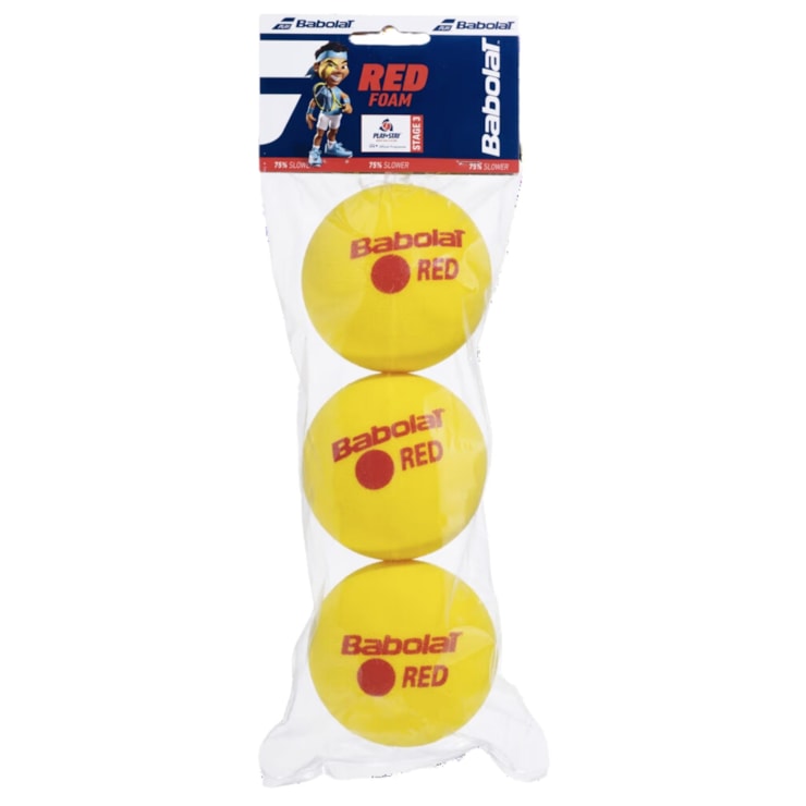 Bola de Tênis Babolat Red Felt X3 Unissex - Amarela/Vermelha