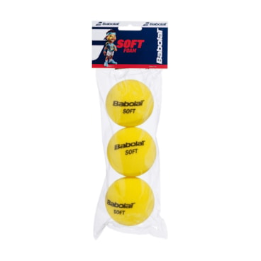 Bola De Tênis Babolat Soft Foam X3 Unissex - Amarela
