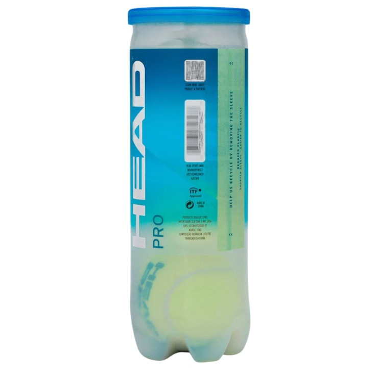 Bola de Tênis Head Pro 3 Bolas Unissex - Amarelo