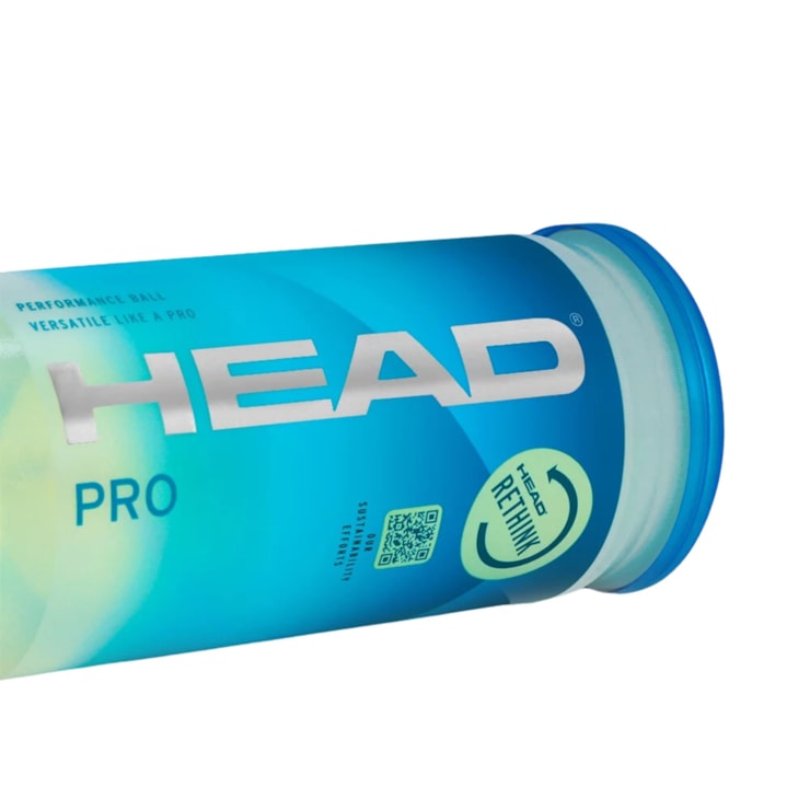Bola de Tênis Head Pro 3 Bolas Unissex - Amarelo