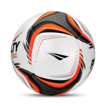 Bola Futsal Penalty Max 1000 XXVI Unissex - Branca/Laranja