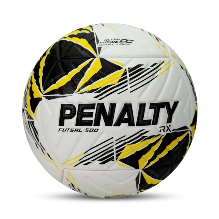 Bola Futsal Penalty Rx 500 XXVI Unissex - Branca/Amarela
