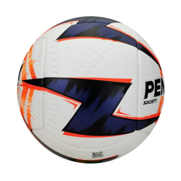 Bola Society Penalty Mag11A R2 XXVI Unissex - Branca/Laranja