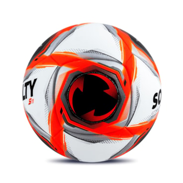 Bola Society Penalty S11 Ecoknit XXV  Unissex - Branca/Vermelha