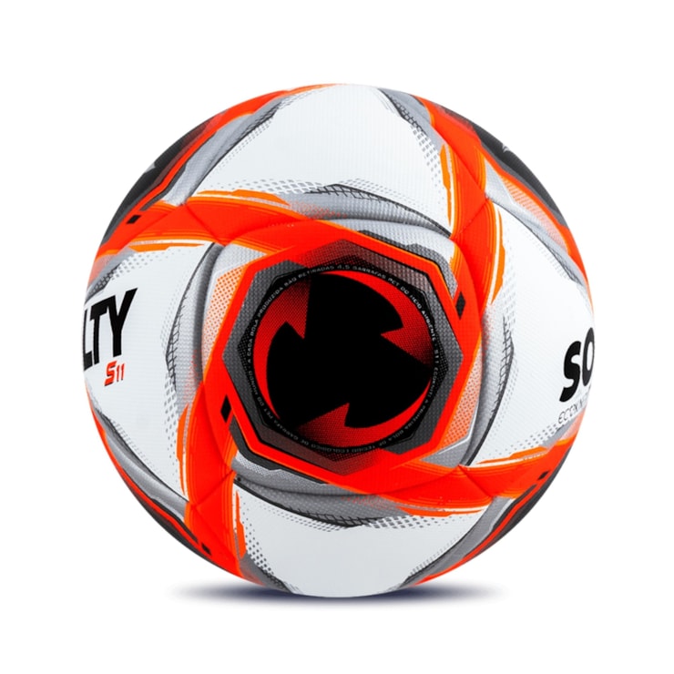Bola Society Penalty S11 Ecoknit XXV  Unissex - Branca/Vermelha