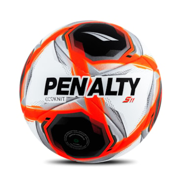 Bola Society Penalty S11 Ecoknit XXV  Unissex - Branca/Vermelha