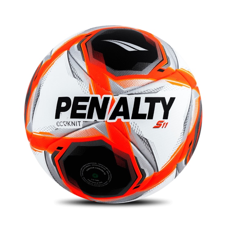 Bola Society Penalty S11 Ecoknit XXV  Unissex - Branca/Vermelha