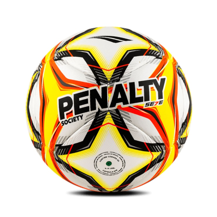 Bola Society Penalty Se7E Pro XXV Unissex - Branca/Amarela