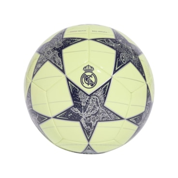 Bola UCL Real Madrid Adidas Club Ball Unissex - Amarela/Prata