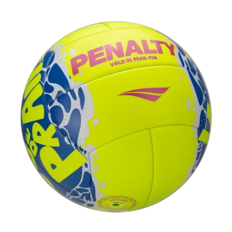 Bola Vôlei De Praia Penalty Fun XXVI Unissex - Amarela/Azul
