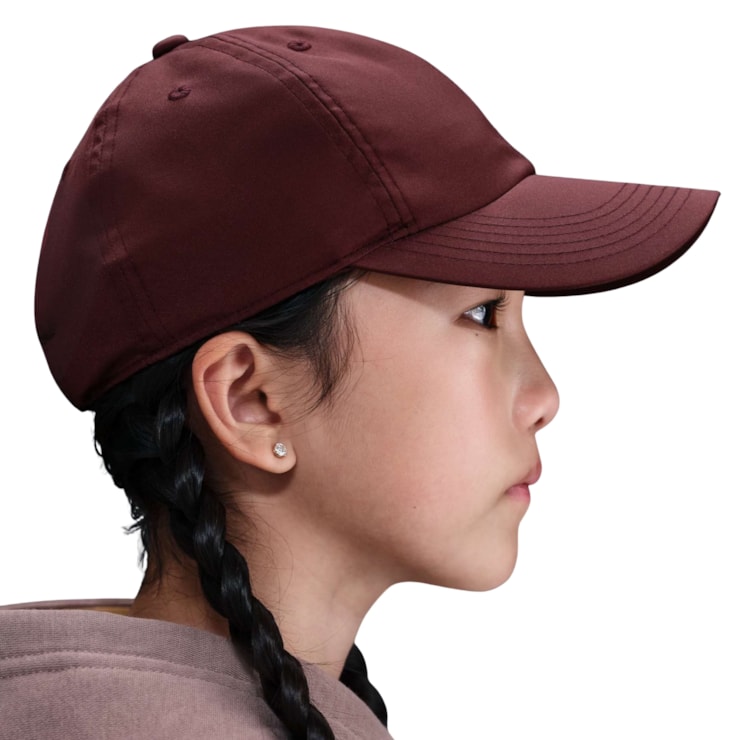 Boné Nike Dri-Fit Swoosh Metal Club Infantil - Vinho