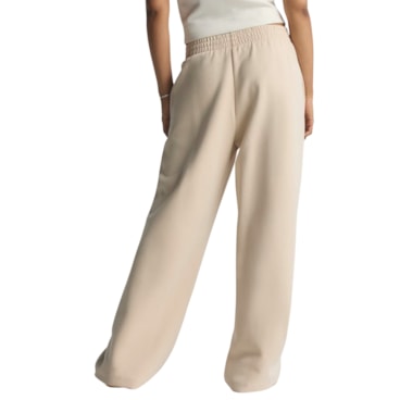 Calça Adidas De Modelagem Reta Soft Lux Feminina - Bege