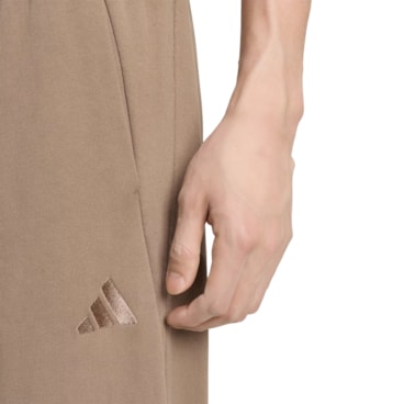 Calça Adidas Jogger Small Logo Wide Masculina - Marrom