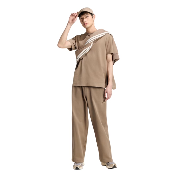Calça Adidas Jogger Small Logo Wide Masculina - Marrom