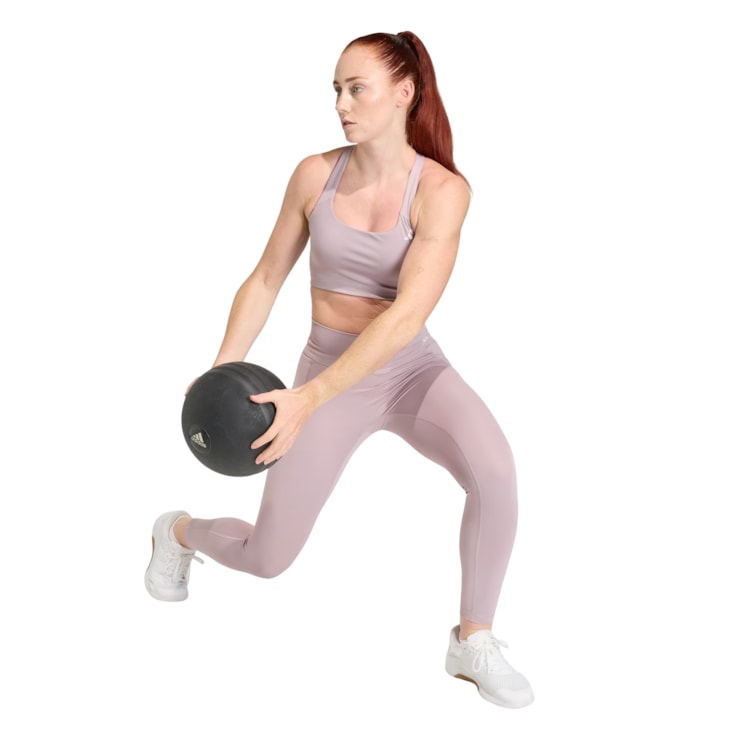 Calça Adidas Legging 7/8 Optime Workout Feminina - Bege