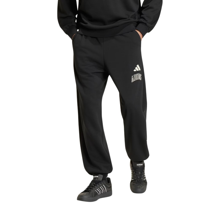 Calça Adidas Seasonal Essentials Collegiate Masculina - Preta