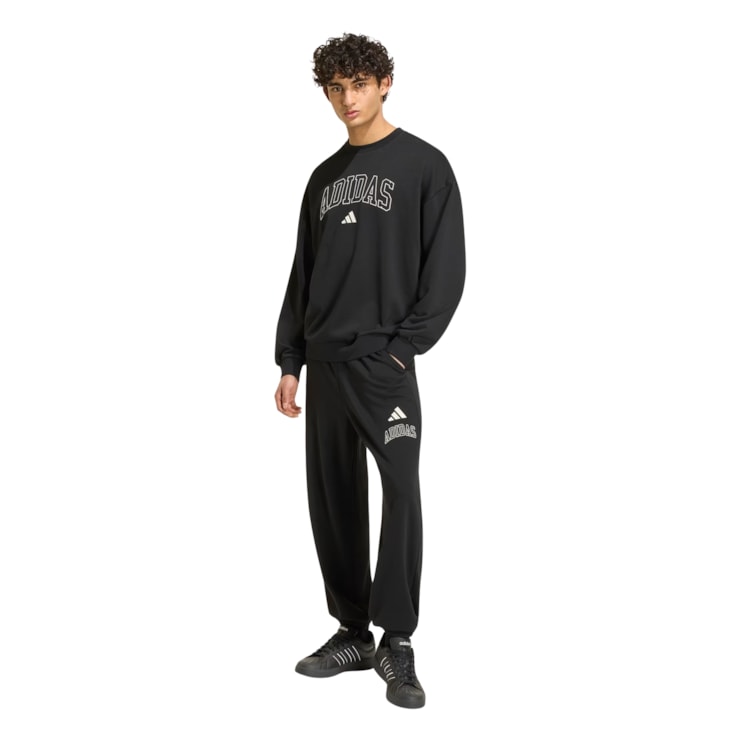 Calça Adidas Seasonal Essentials Collegiate Masculina - Preta