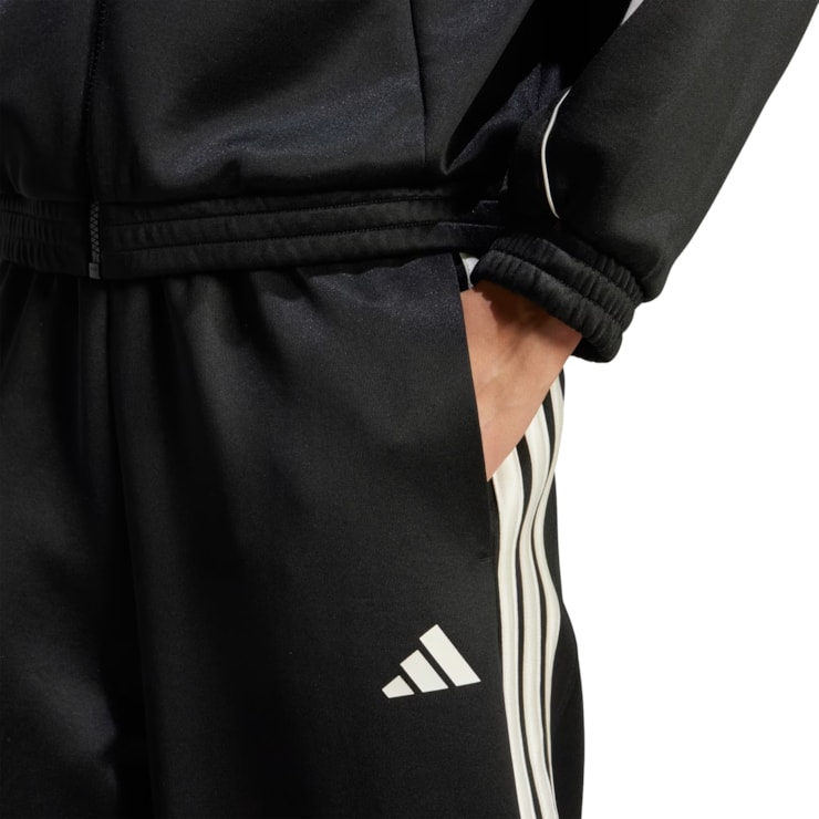 Calça Adidas Stadium Três Listras Feminina - Preta
