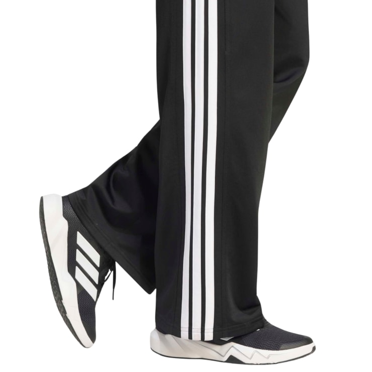 Calça Adidas Treino Dayready Perna Larga Feminina - Preta