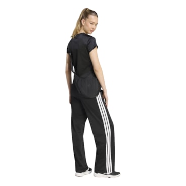 Calça Adidas Treino Dayready Perna Larga Feminina - Preta