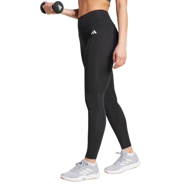 Calça Legging Adidas Optime Essentials Stash Feminina - Preta