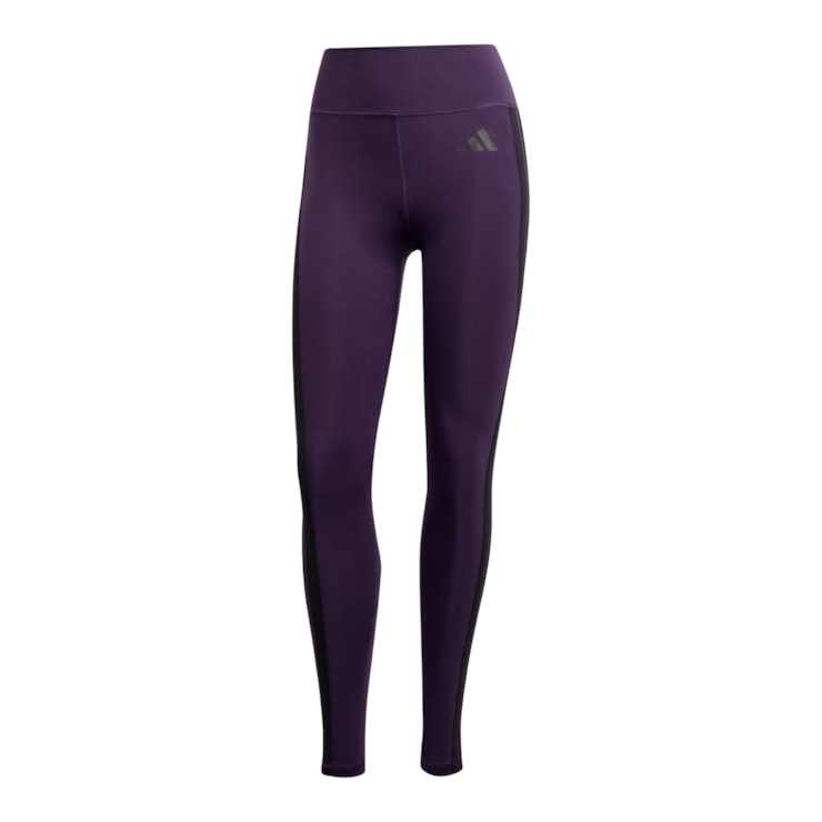 Calça Legging Adidas Optime Essentials Três Listras 7/8 Feminina - Roxa