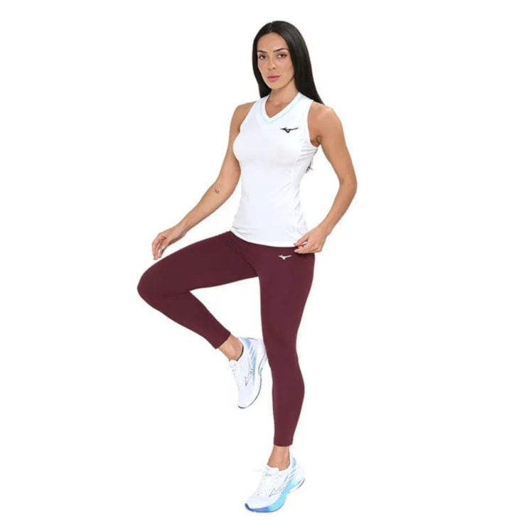Calça Legging Mizuno Essence Feminina - Bordô