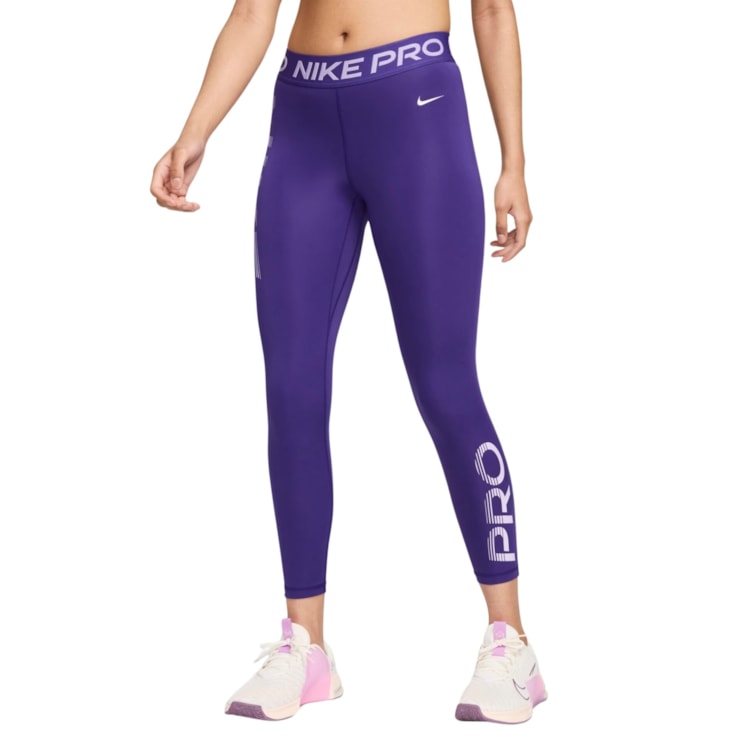 Calça Legging Nike Pro Feminino - Roxa