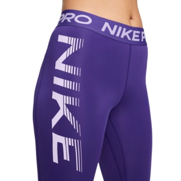 Calça Legging Nike Pro Feminino - Roxa
