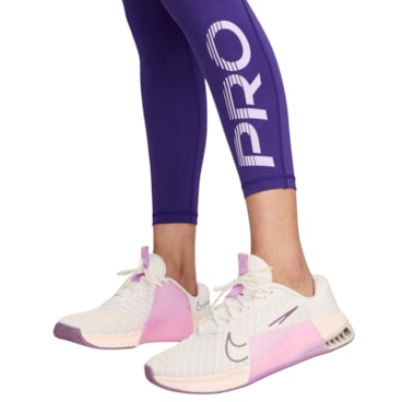 Calça Legging Nike Pro Feminino - Roxa