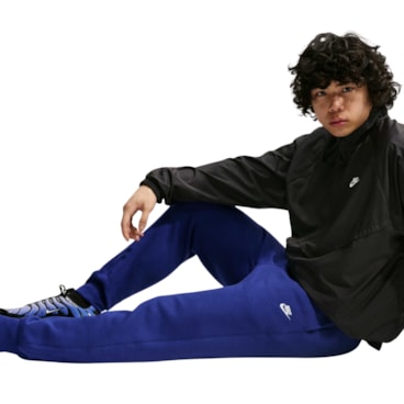 Calça Nike Club Futura Jogger Masculina - Azul Royal