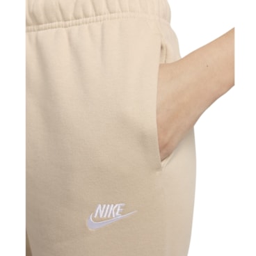Calça Nike Sportswear Club Fleece Feminina - Bege