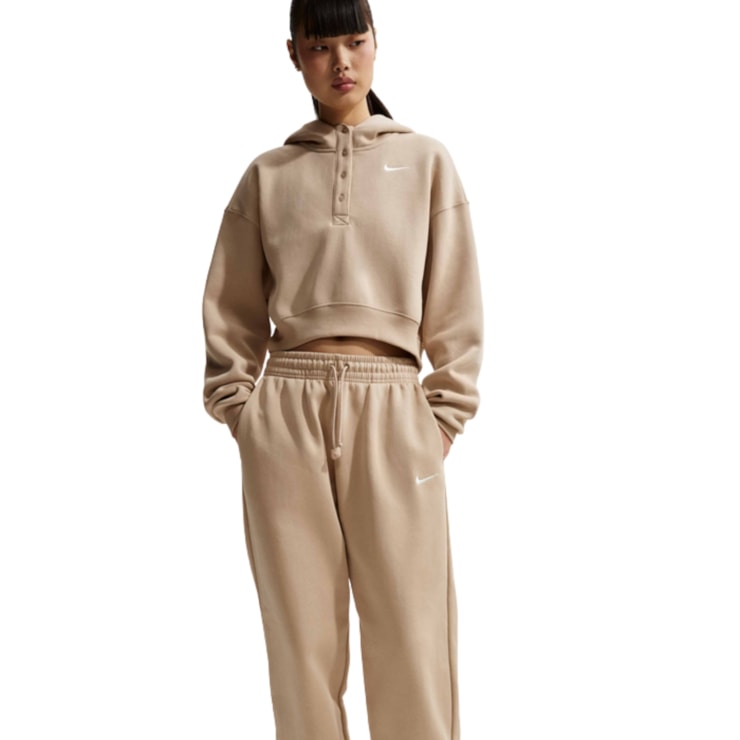 Calça Nike Sportswear Phoenix Fleece Feminina - Bege