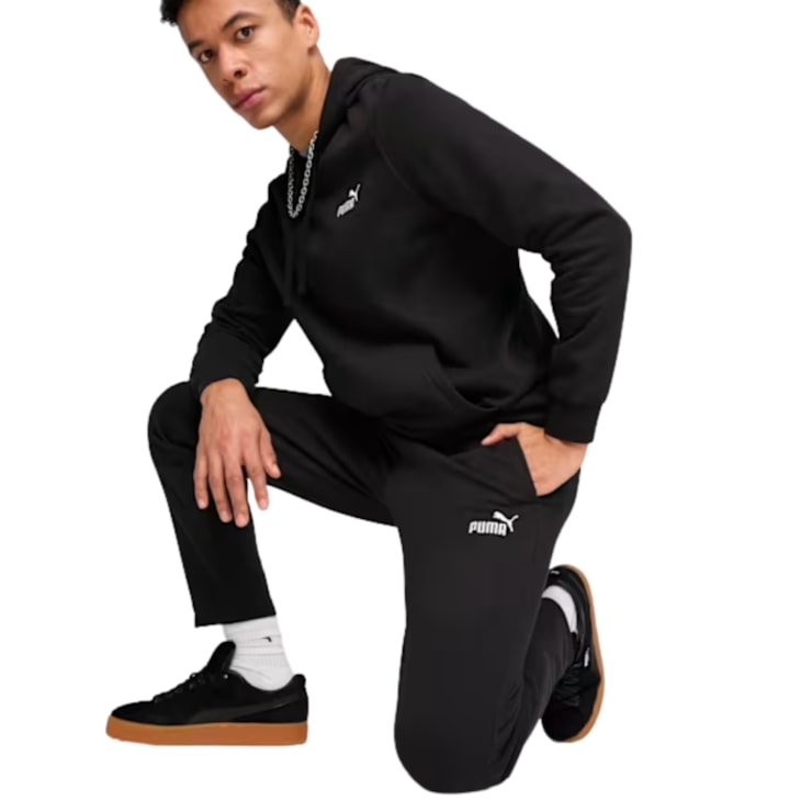 Calça Puma Essentials Moletom N 1 Logo Masculina - Preta