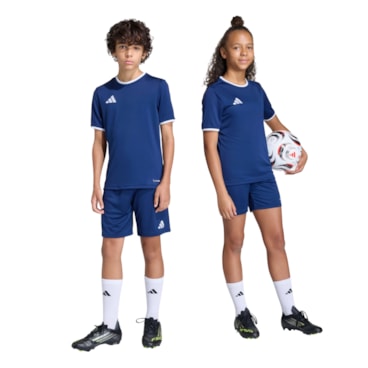 Calção Adidas Entrada 26 Infantil - Preto
