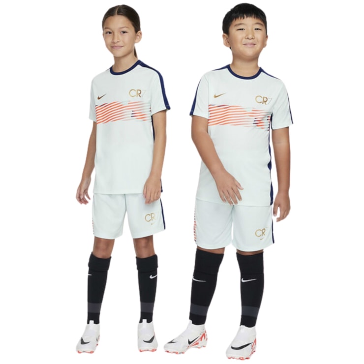 Calção Nike Cr7 Df Academy 23 Infantil - Verde