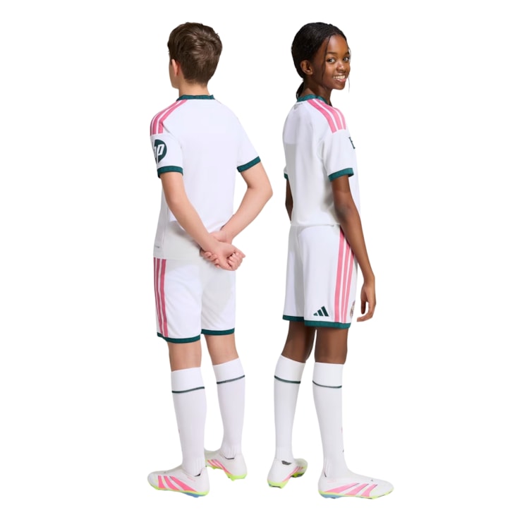 Calção Real Madrid I 26/27 Adidas Infantil - Branco