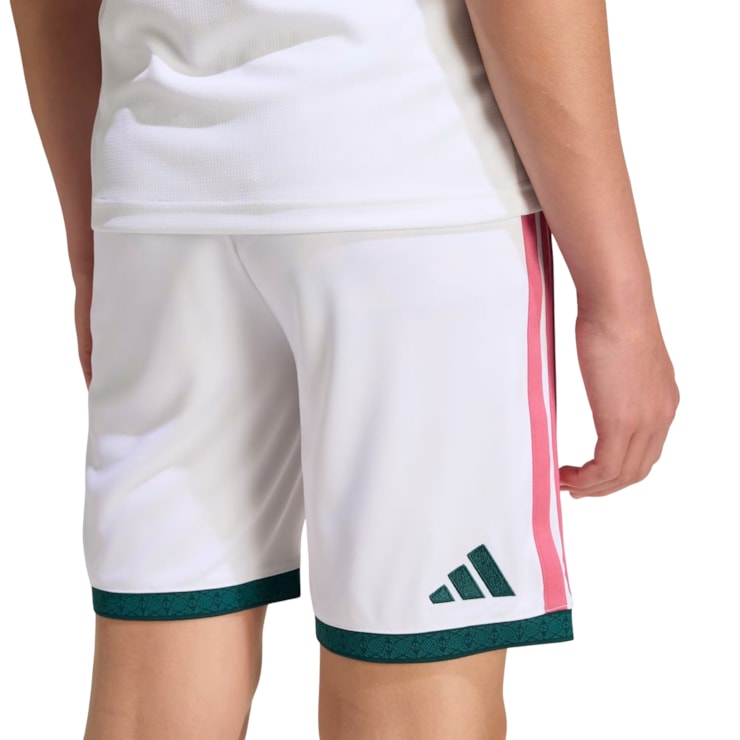 Calção Real Madrid I 26/27 Adidas Infantil - Branco