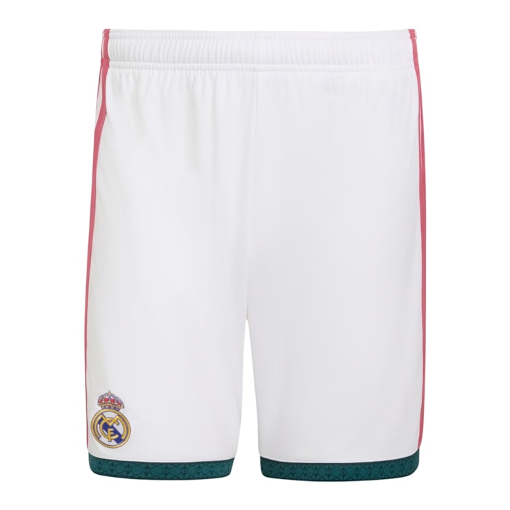 Calção Real Madrid I 26/27 Adidas Masculino - Branco