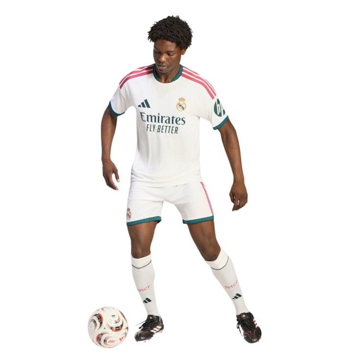 Calção Real Madrid I 26/27 Adidas Masculino - Branco