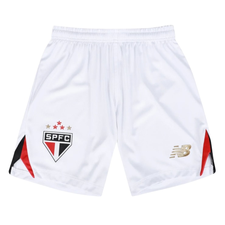 Calçao São Paulo I 25/26 New Balance Infantil - Branco/Vermelho